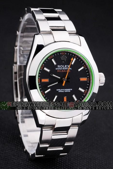 Rolex Milgauss men fake watch Ref.116400GV RLX597 video