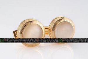 Montblanc Sartorial Gold Border Engraved Silvertone Cufflinks Finest Jewellery for Men CL122