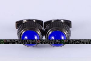 Cartier  T1220656 Decor Remontoir de Montre Round Black Ion-Plated Cufflinks Blue Spinel CL109