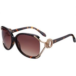 Cartier Panther Diamonds Charming Couples Sunglasses Fake SUGC019 Celebrity Tortoise Frame
