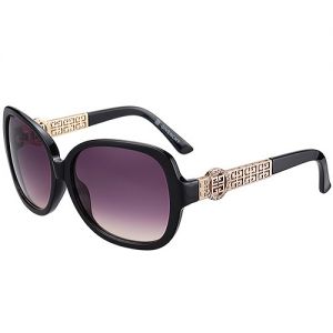 Givenchy Gold Diamonds Decor Temples Sunglasses SUGV001 Classy Black Frame