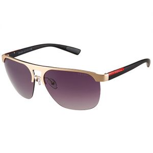 Cheap Prada Purple Lenses No Rim Campaign Style Sunglasses SUGP020 Rose Gold Bridges