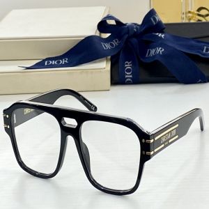 Best Website Double Bridge Square Frame Clear Lens Gold Logo Dior Signature N1U Dior Eyewear—Copy Dior Classic Style Glasses