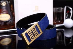  Givenchy Fashionable Logo Pin Buckle Precious Litchi Cowhide Leather Reversible Male Leisure Belt 