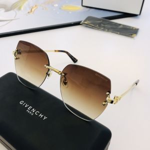 Chic Frameless Design Butterfly Shape Brown Gradient Lens Givenchy Sunglasses-Clone Givenchy Low Price Ladies Eyewear