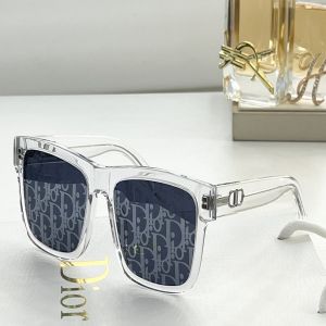  Dior Link S1U Oblique Pattern Crystal Tone Rectangular Blue Lens CD Logo Metal Temple Men'S Premium Sunglasses 