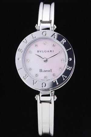 Bvlgari B.zero1 Mother Of Pearl Dial Stainless Steel Case And Bracelet Women's Fashion Dress Watch BV017