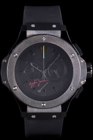 Hublot AAA Quality Coolest Ayrton Senna Black Chronograph Low Price Watch Replica In Chicago HU084