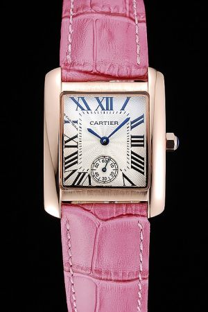 Faux Cartier Sweet Girls Pink Bracelet Rose Gold  Date Party Watch KDT235