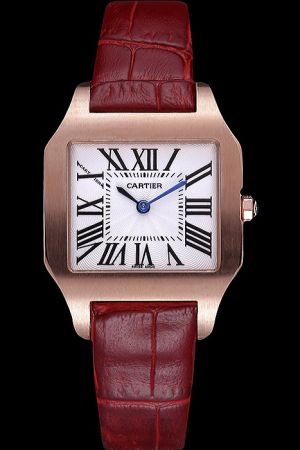 Cartier Santos Date Rose gold Appointment Ref W20078Y1 Watch  KDT028 Quartz Movement