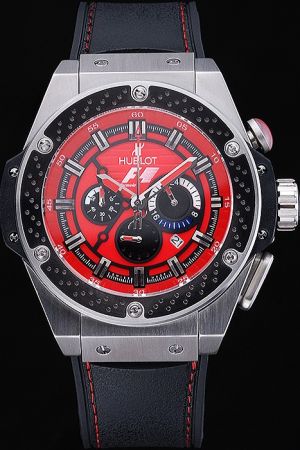 Hublot Big Bang F1 703.ZM.1123.NR.FM010 Austin Edition Red Dial Stainless Steel Case Japan Quartz Watch HU039