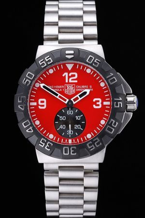 Rep TAG Heuer Formula 1 Red Dial Ion-plated Bezel Arabic Scale Men Watch WAH1112.BA0850