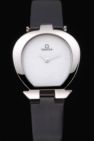 omega women's watch leather band