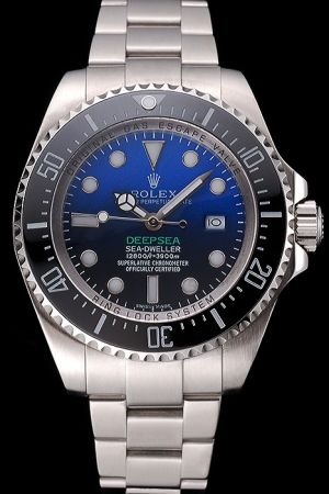 Rolex Sea-Dweller Deepsea Unidirectional Rotating Ceramic Bezel Blue-Black Gradient Dial Luminous Scale/Hand Swiss ETA Watch 116660-98210