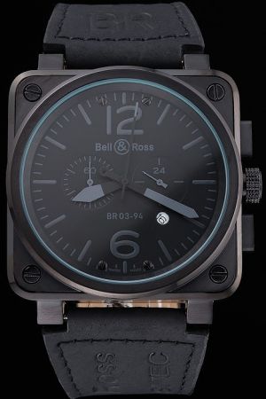 Bell and Ross BR 03-94 Chronographe Square Black Matte Japanese Quartz Wrist Watch in US States BR013