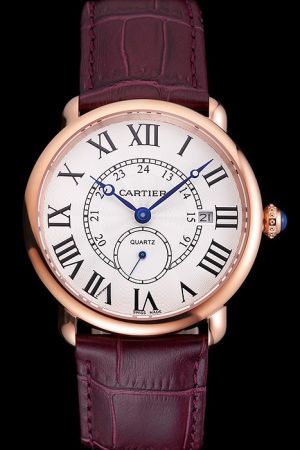 Cartier Ronde Date Rose gold Appointment Watch  KDT074 Quartz Movement