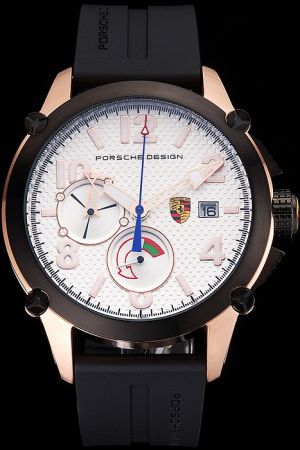 Porsche Design Quartz Chronograph Date Limited Edition Black PVD Mens Sports Watch PD013