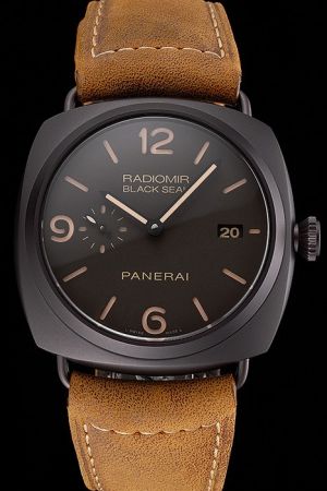 Swiss Panerai Radiomir Composite Black Seal 3 Days Automatic PAM00505 Black Dial Watch PN067