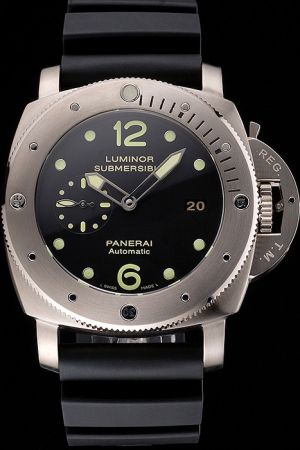 Swiss Panerai Luminor Submersible PAM00024 Automatic Acciaio Black Dial Stainless Steel Watch PN057
