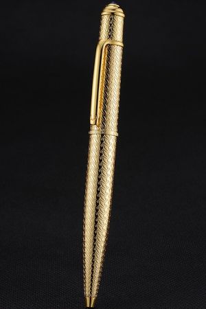 Diabolo de Cartier Gold Ballpoint Pen Palladium Finish Resin Cabochon ST180067 Sold Online PE066