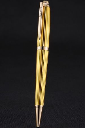 Rolex Luxury Gold Ballpoint Pen Replica With Rose Gold Rimmed From US For Work And Study PE029
