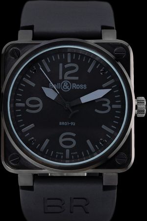 Bell & Ross BR 01-92 Carbon Grey Markers Black Watch Best Quality Flawless Design Amazing Details BR030