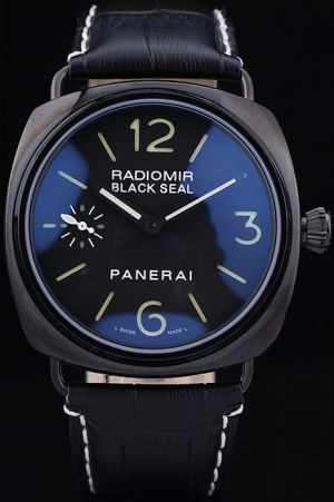 Panerai PAM00384 Radiomir 45MM Black Leather Strap Automatic Watch  PN007