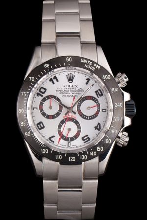 Rolex Daytona Stainless Steel Case Ion-plated Tachymeter Bezel Arabic Numerals Red Second Pointer 40mm Chronograph Watch Ref.116500LN-78590