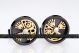 Rolex Watch Design Round Black And Gold Crown Looking Cufflinks Especially for Men CL081