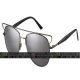 Christian Dior Technologic 84J0T Silver Tone Grey Mirrorred Sunglasses Dupe CD015