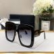  Dior Bobby S2F Black Square Frame Grey Lens Gold Finish CD Logo Ladies Sunglasses Low Price Production