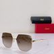 Low Price Glitter Gradient Square Brown Cartier Santos De Sunglasses— Cartier Luxury Unisex Glasses ESW00577