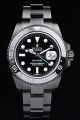  Rolex GMT Master II Bidirectional Rotatable Bezel  Black Dial Luminous Scale Mercedes Hand Swiss Limited Black PVD Watch