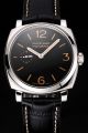Swiss Panerai Radiomir 1940 PAM00512 Black Dial & Leather Strap Stainless Steel Case Watch Replica PN049