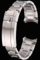  Classic Rolex Silver Brushed Stainless Steel Bracelet With Fold Over Clasp