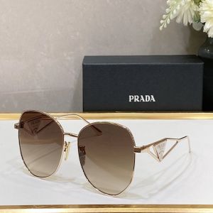 Top Quality Side Triangle Logo Grey Butterfly Lenses Prada Eyewear—Fake Prada Premium Women'S Sunglasses