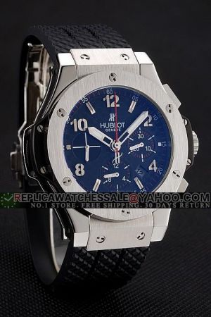 Swiss Movement Hublot Carbon Black Dial Stainless Steel Case High-end Classic Version Watch HU035