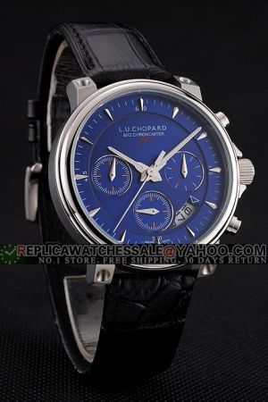 Chopard L.U.C 8HF 57600A/H Time Traveler Royal Blue Dial Limited Edition Chronograph Watch CP022