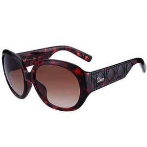 Dior Unisex Vogue Leopard Frame Eyewear SUGD010 Amber Lenses Extra-Wide Temples