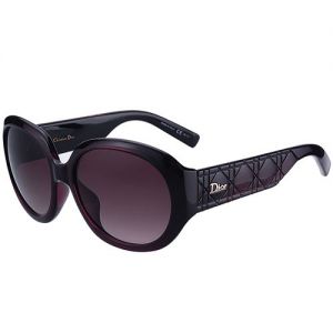 Dior Lady  Street Fashion Butterfly Oversized Sunglasses SUGD009 2 Plum  Designed Temples