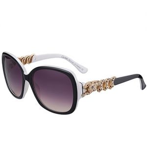 Worthy Cartier Bold Tigers Diamonds Temples Sunglasses SUGC020 Two-tone Frame