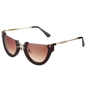 Miu Miu Celebrity  Eyt-cat Semi-rim Frame Sunglasses SUGM008 Stylish Design 