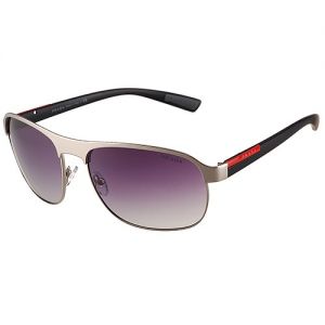 Prada Nice Price  Sporty Eyewear SUGP017 Purple Lenses Silver Single Bridge