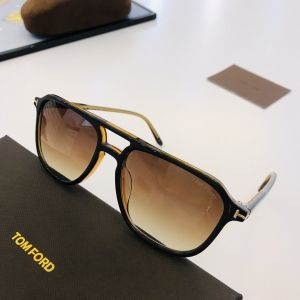Replica Tom Ford Amber Rectangular Lens Double Bridge Two Tone Frame Lightweight Fashion Sunglasses Unisex