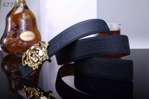 Versace Fashion 3D Medusa Pin Buckle High End Logo Detail Cowhide Leather Mens Fashion Belt Multicolor 
