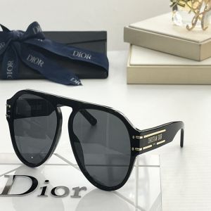 Low Price Gold Detail Black Frame Grey Aviator Lens Dior Signature A1U Sunglasses—Clone Dior Fashion Accessories for Women 