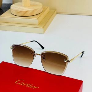 Good Review Dual Bridge Gray Aviator Lens PremièRe De Cartier Sunglasses—Replica Cartier Fashion Men'S Eyewear ESW00587 