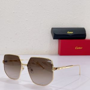 Low Price Glitter Gradient Square Brown Cartier Santos De Sunglasses— Cartier Luxury Unisex Glasses ESW00577