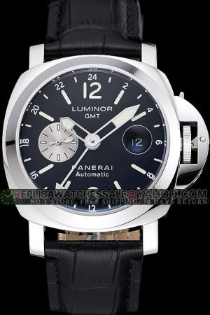 Panerai PAM00089 GMT Luminor Anthracite Dial Stainless Steel Automatic 44mm Men's Watch PN022