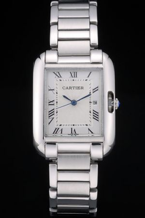  Cartier Ref W5310022 Tank 30mm Silver Bezel Suits Watch KDT191 Stainless Steel Band